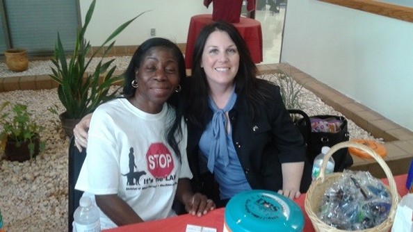 Millicent Howell and Laura Pizzuro at City College Community Resource Fair